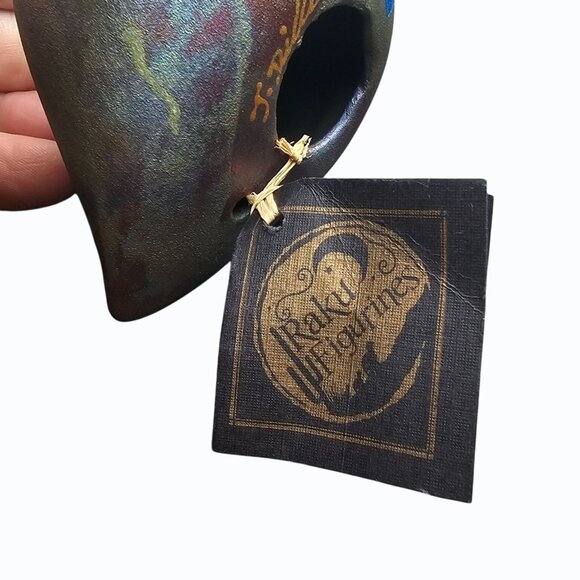 Raku Handcrafted Pottery Iridescent Quail Artist Signed Jeremy Diller - Picture 6 of 6